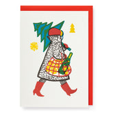 Archivist Festive Lady Christmas Card